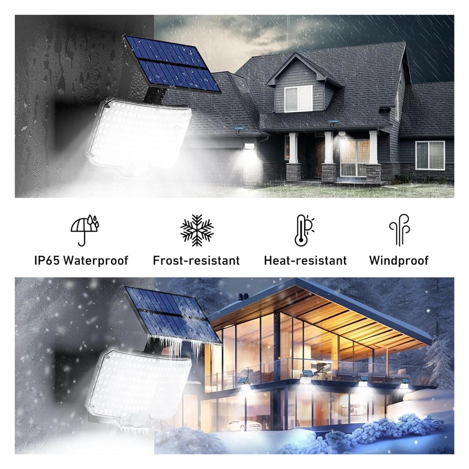 Oświetlenie zewnętrzne na energię słoneczną, Lampy solarne zewnętrzne 234LED 3 tryby czujnik ruchu reflektory z em IP65 wodoodporne bezpieczeństwo lampy solarne na zewnątrz,do drzwi wejściowych, podw
