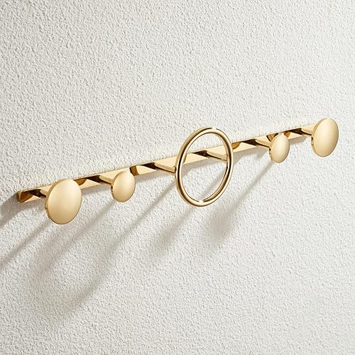 Miniatura 3 de Ganchos para colgar en la pared, perchero moderno y creativo, gancho de almacenamiento de entrada, ganchos de metal para colgar batas y toallas,