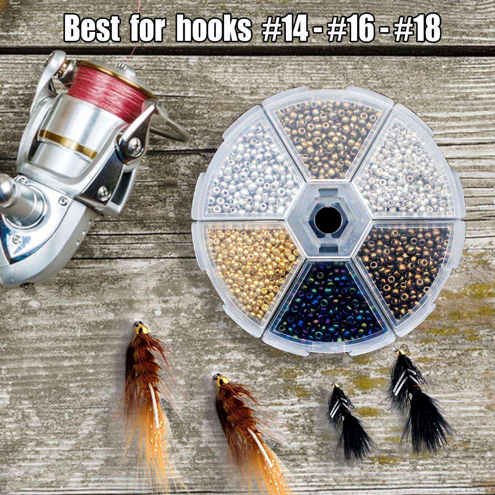 best bead fishing hook fly fishing Ghanneey Tying Beads for Jig Hooks Fly Tying Assortment Fly Tying Materials Accessory 3900pcs : Sports & Outdoors Specifically OUR beads Size:TATU200 (6.3:1 - Right Hand) New Light and Tough Category_Fishing Equipment