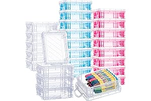 Suzile 25 Pcs Plastic Crayon Boxes: Secure Storage for Your Art Supplies