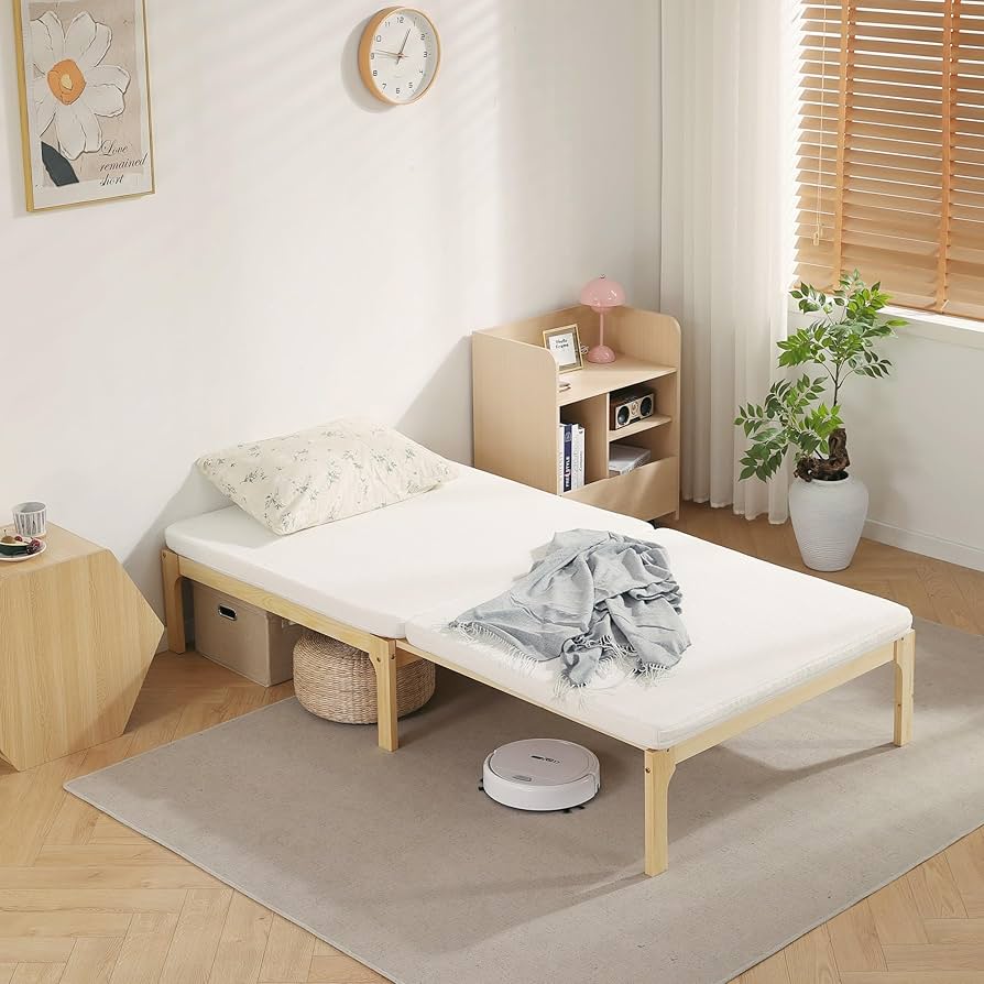 Amazon｜OSJ ディベッド ソファ シングル 天然木製 伸長式ベッド