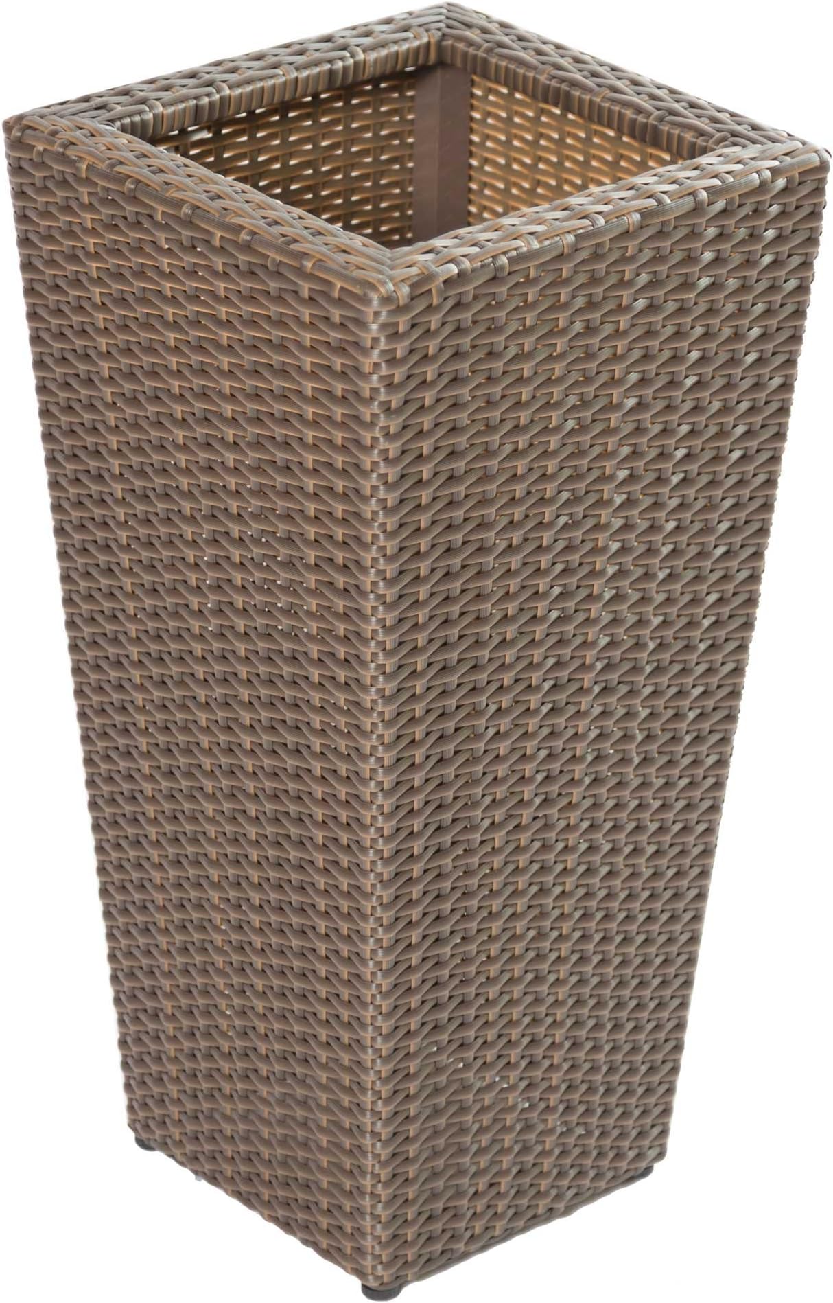 Square Wicker Outdoor Planter- Stackable- 24" Size