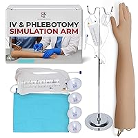 Vista 8 de Kit de práctica de flebotomía The Apprentice Doctor – Brazo completo de entrenamiento de flebotomía para venopunción y simulación IV Diseñado