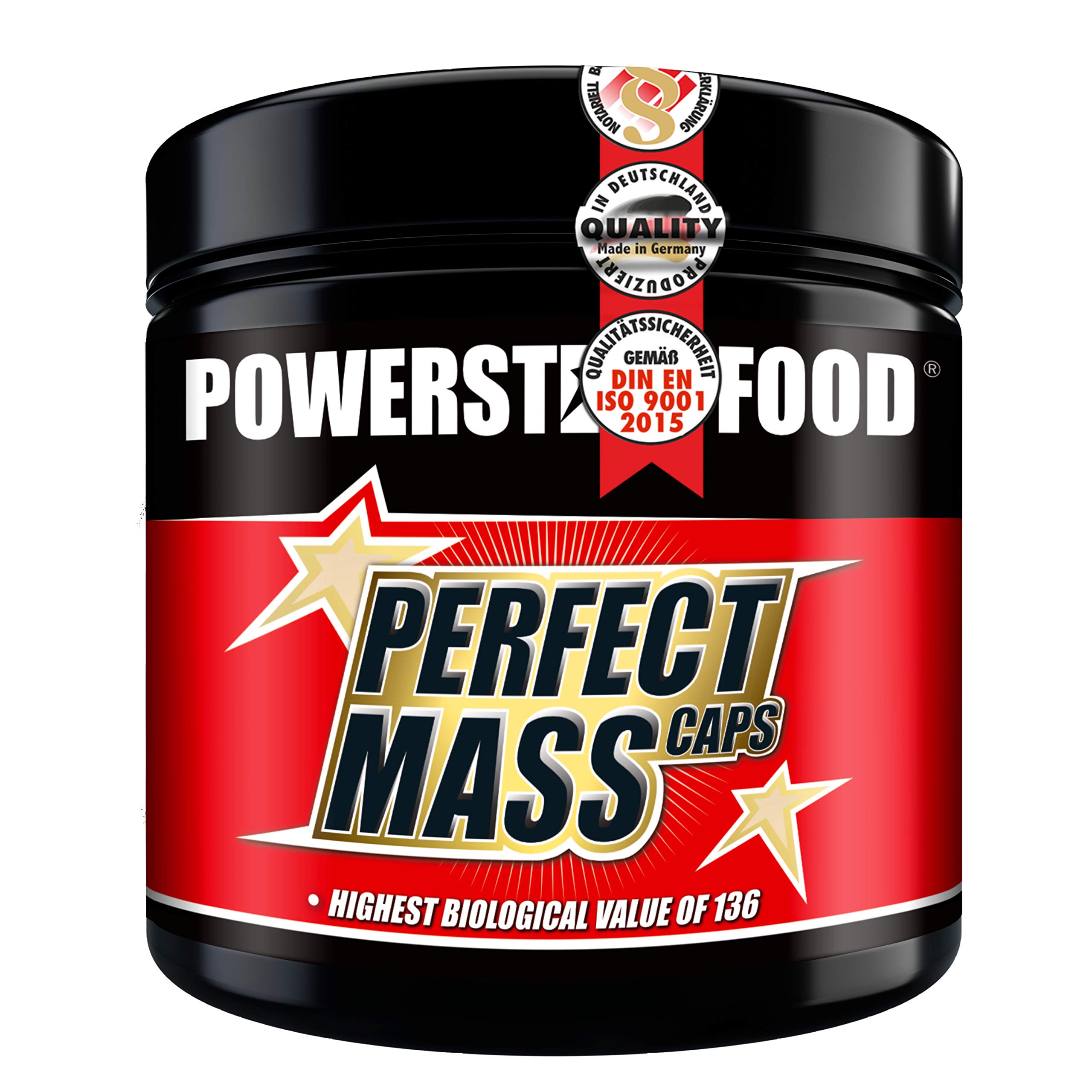 AMINOSÄUREN MUSCLE PACK | 300 Kapseln BCAA CAPS und 300 Kapseln PERFECT MASS CAPS hochdosiert | Der beste Aminosäuren Komplex zur Versorgung kurz vor und direkt nach dem Training | MADE IN GERMANY