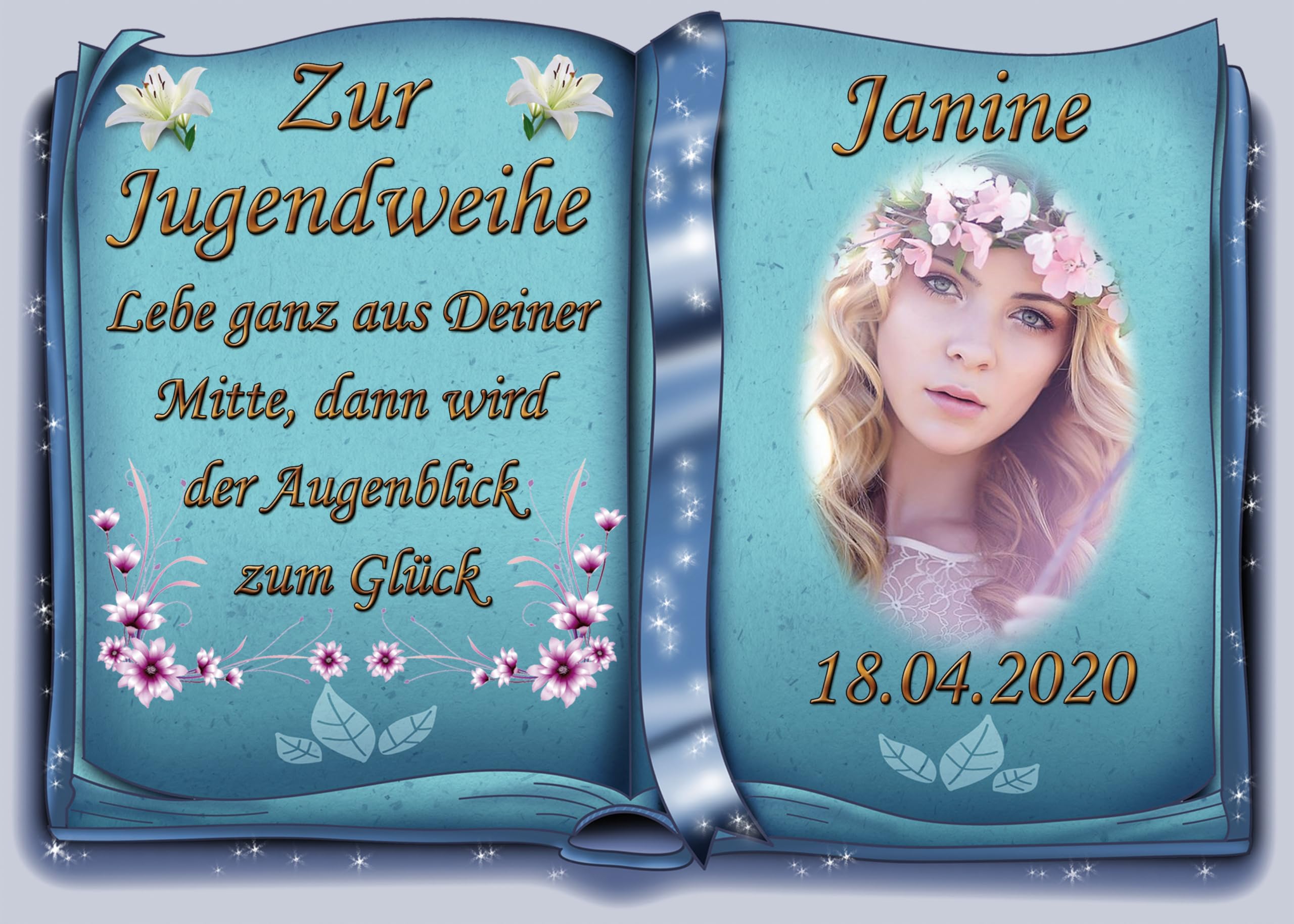 Mini Marshmallows Fondant Tortenaufleger Tortenbild Einschulung T12 Essbare Tortendeko - Foto 2