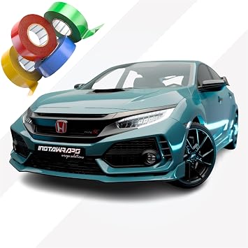 AD Chrome Delete Tape Stripe | Vinyl Film Car Wrap Custom Stripes | Gloss Aqua Blue | 636-O | 32" x 25ft | Instawraps Heat Resistance Pro Wrapping Glove - Included