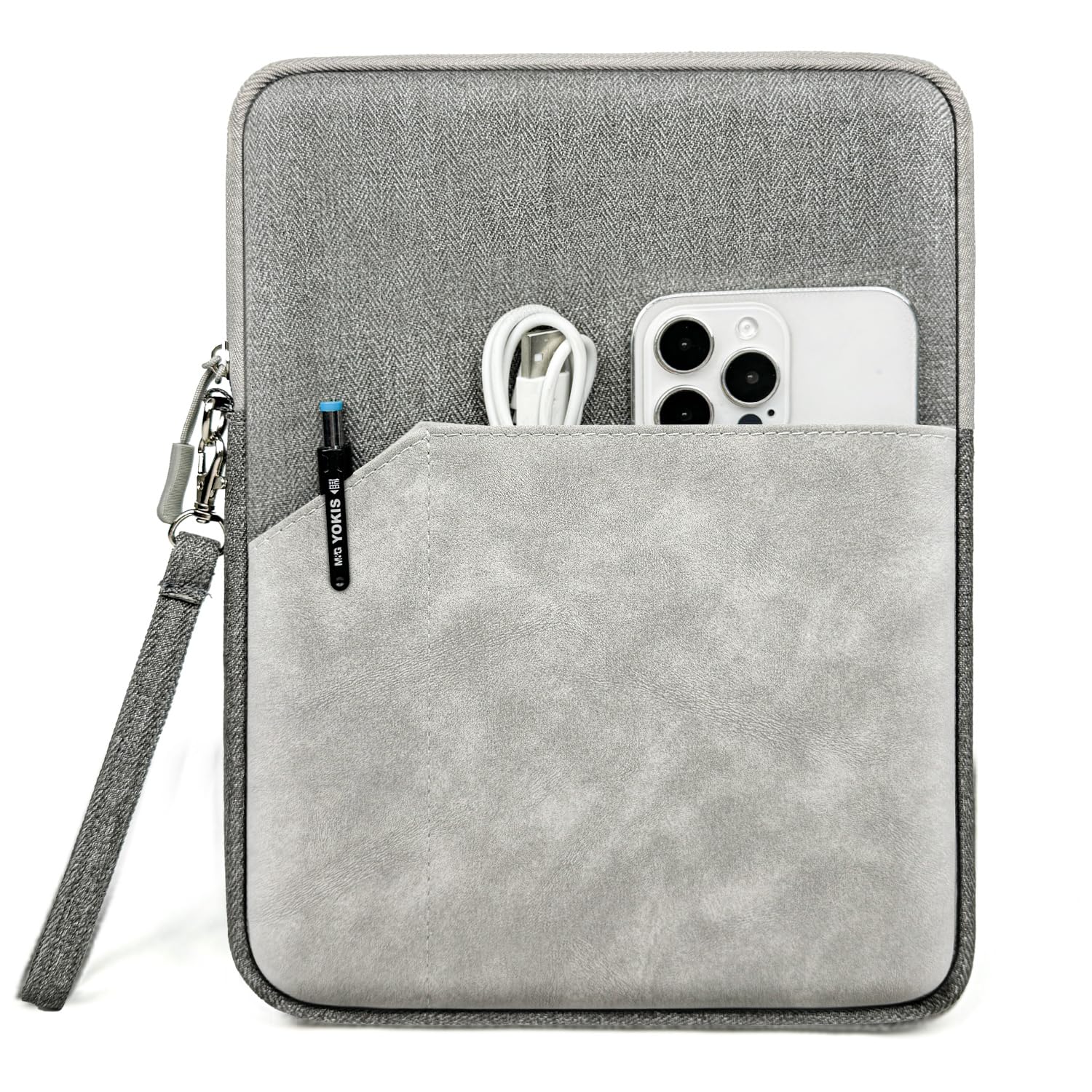 MOCA 9-11 Inch Tablet Sleeve Carrying Case for iPad 10th / 11th Gen 10.9 2022, iPad Pro 11 inch, iPad Air 6/5/4 10.9, iPad 10.2, Galaxy Tab A9 Plus/ A8 10.5/Tab S8/ S9 11", with Pocket-image-24