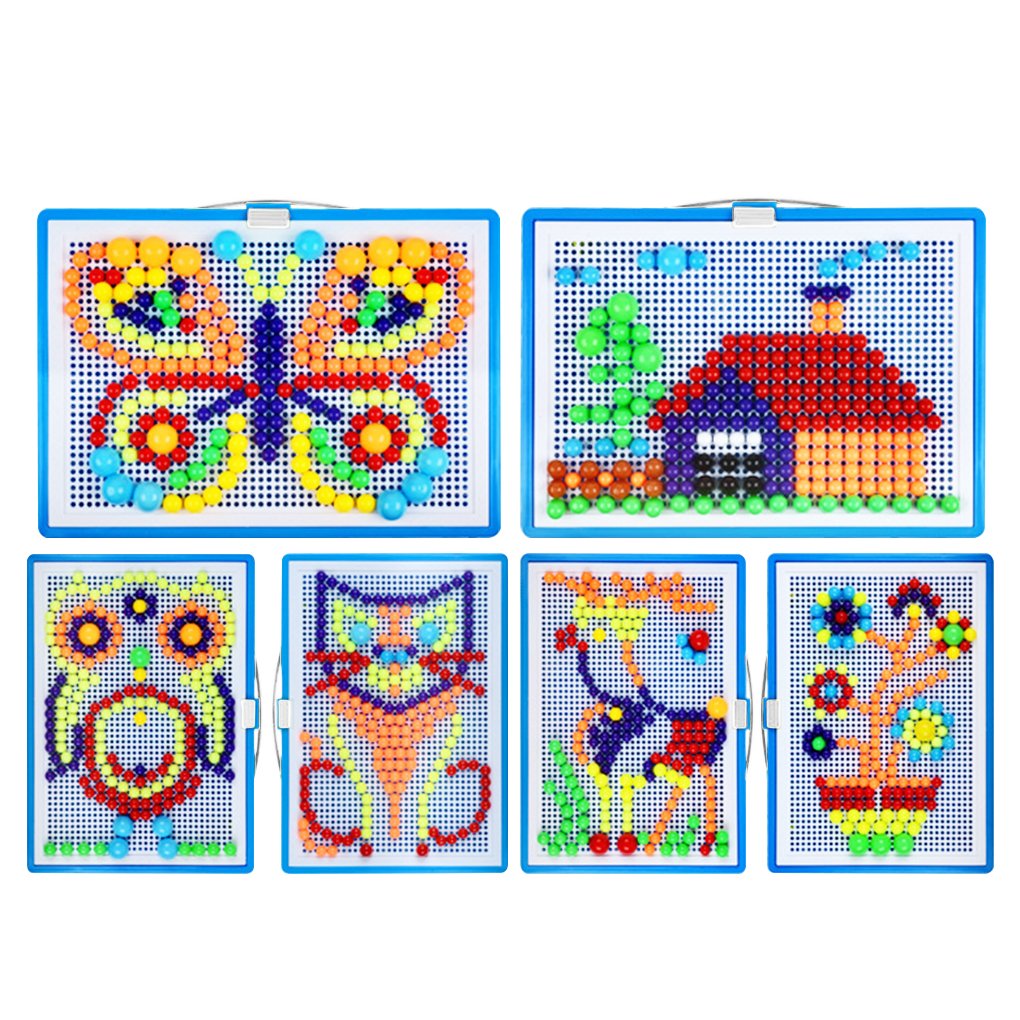 Image secondaire de Jeu De Construction Mosaïque Puzzle Enfant Jouet Educatif Créatif Jouet Assemblage 296Pcs pour Garçons et filles plus de 3 ans C