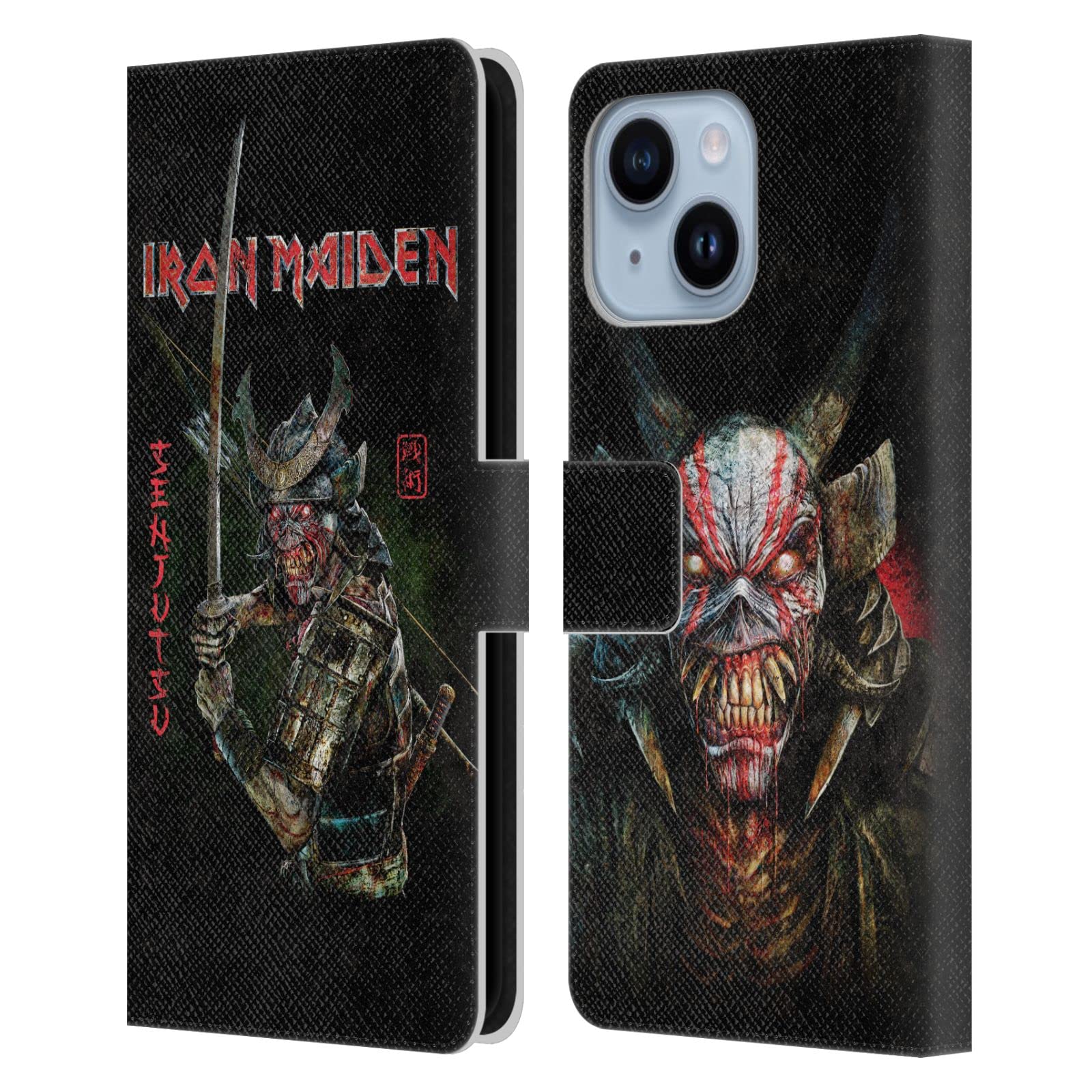 Housse iPhone 14 Plus Iron Maiden Senjutsu portefeuille