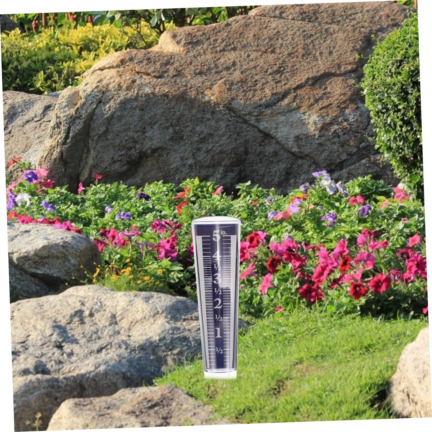 Sosoport 5 Tubi Pluviometrici Di Grandi Dimensioni Misuratori Di Pioggia in Plastica Per Esterni Strumento Di Misurazione Della Pioggia Per Giardino