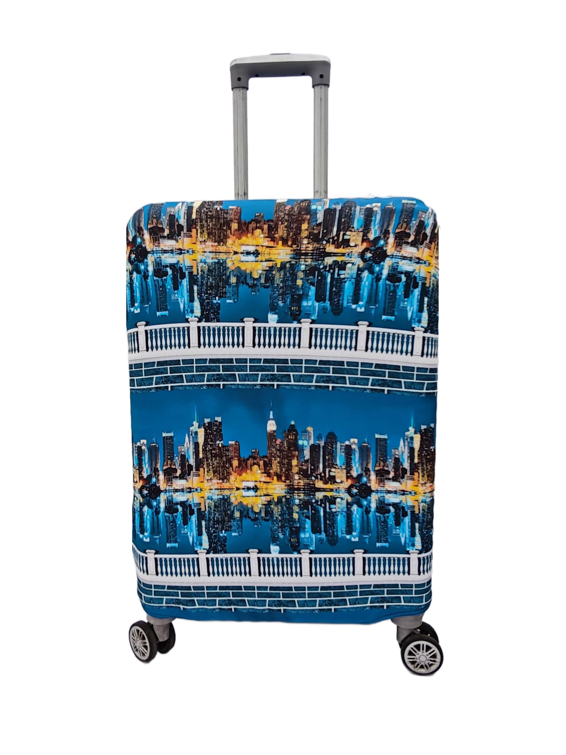 Polyester Large Protective Luggage Cover – Scratch-Resistant, Water-Resistant, Washable, Easy-Fit, Stretchable Travel Suitcase Protector (Dubai Mirror_m)-image-15