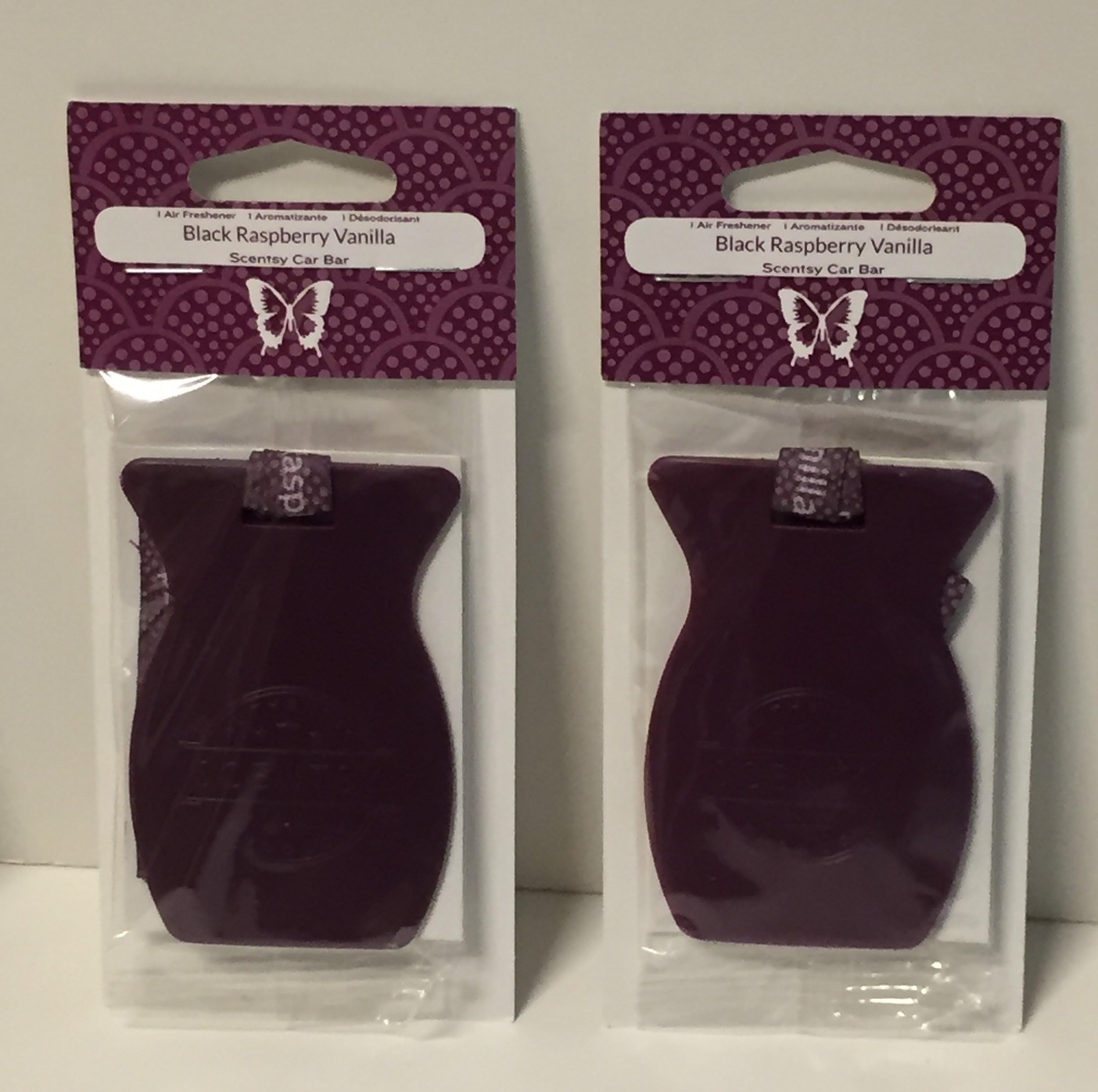 Scentsy2pk Black Raspberry Vanilla Car Bar Air Freshener by Scentsy