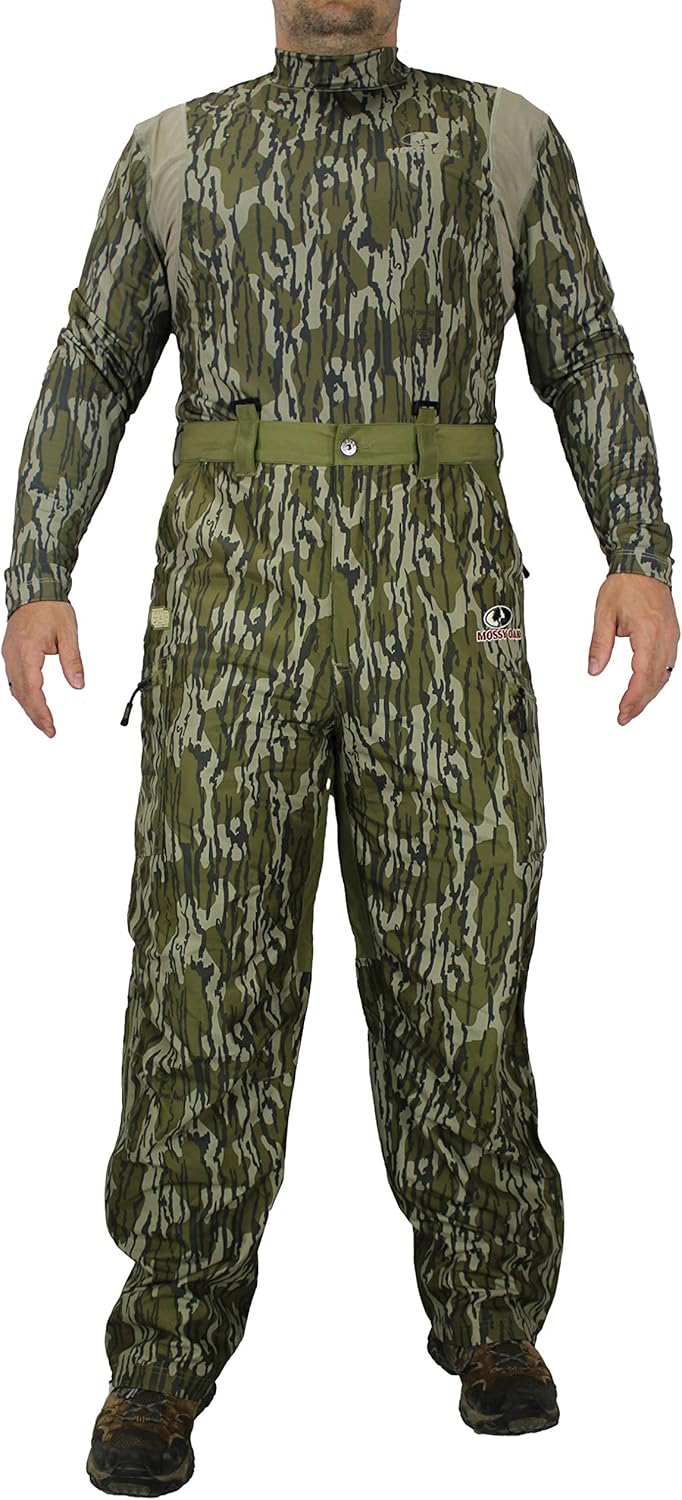 Piedmont Waterproof Convertible Camo Hunting Bib Pant (MO Bottomland, 2XL)