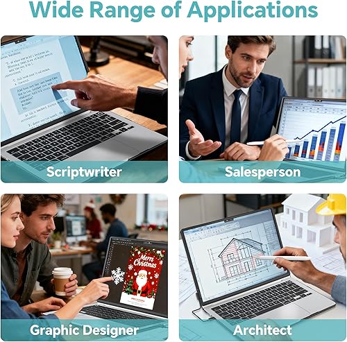 Miniatura 7 de Magnetic Touchscreen Frame for MacBook Air 15 Inch, High-Precision Infrared Touchpad Support Multi-Gesture, Driver-Free Plug & Play Touch Screen