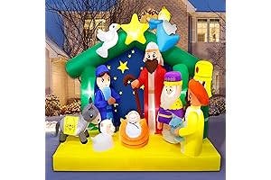 rey inflatables 6.5FT Christmas Inflatables Nativity Scene