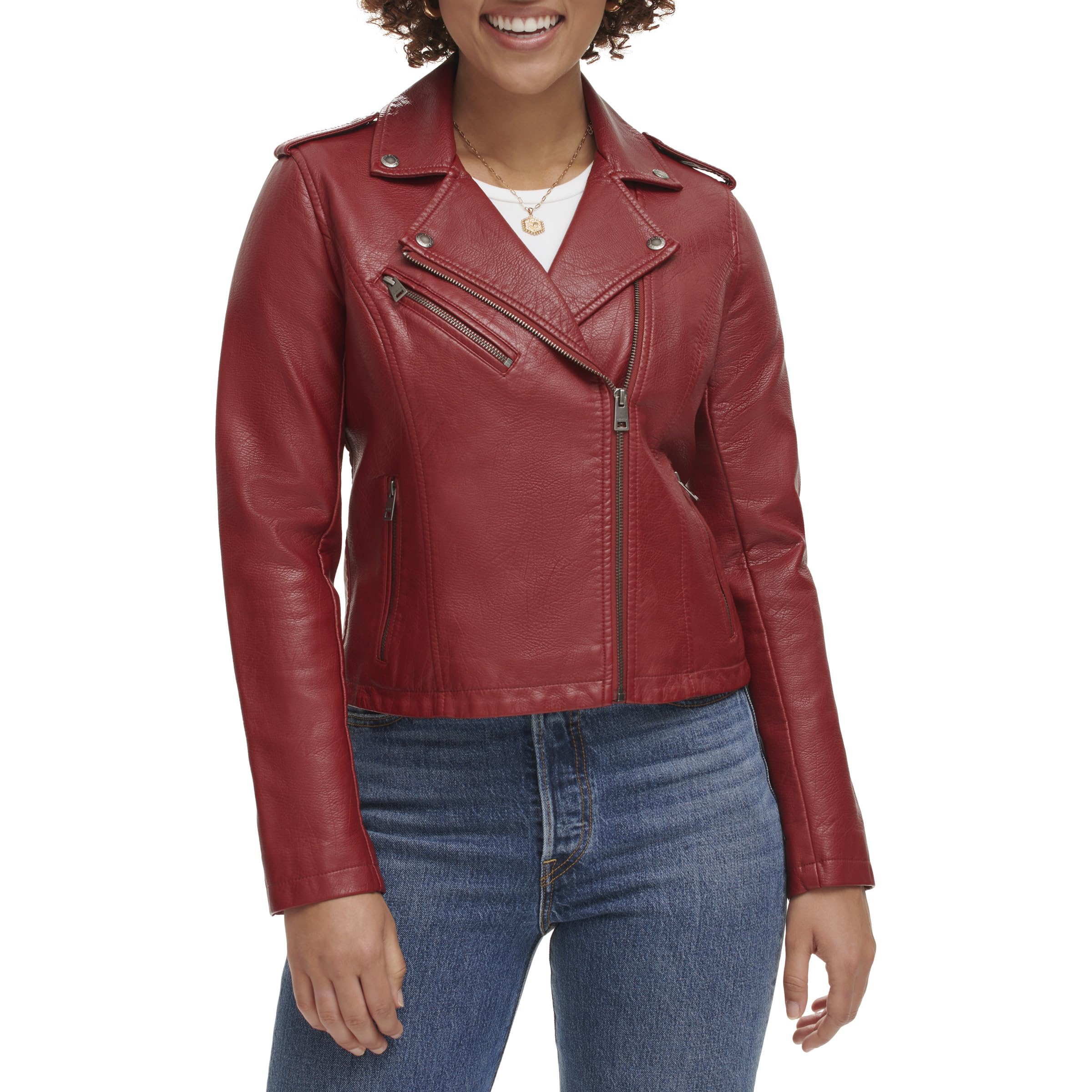 Levi's® Classic Asymmetrical Faux Leather Motorcycle Jacket