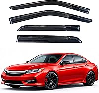 Vista 228 de KPY Moldura deflectora de viento con protección contra la lluvia compatible con GMC Terrain 2018-2023, 4 unidades, para ventana lateral, autoadhesiva