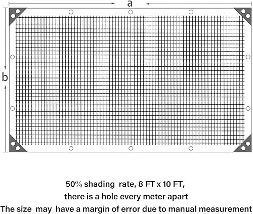 Miniatura 188 de winemana - Toldo para sombra del 90%, cubierta de sombra para perrera, resistente y duradera, lona de malla con ojales, para patio, plantas