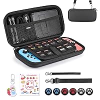 Vista 10 de Younik Switch 2 Case Compatible with NS Switch 2 (2025), Carrying Case with 19 Game Card Slots, 4 in 1 Switch 2 Accessories Includes Shoulder Strap