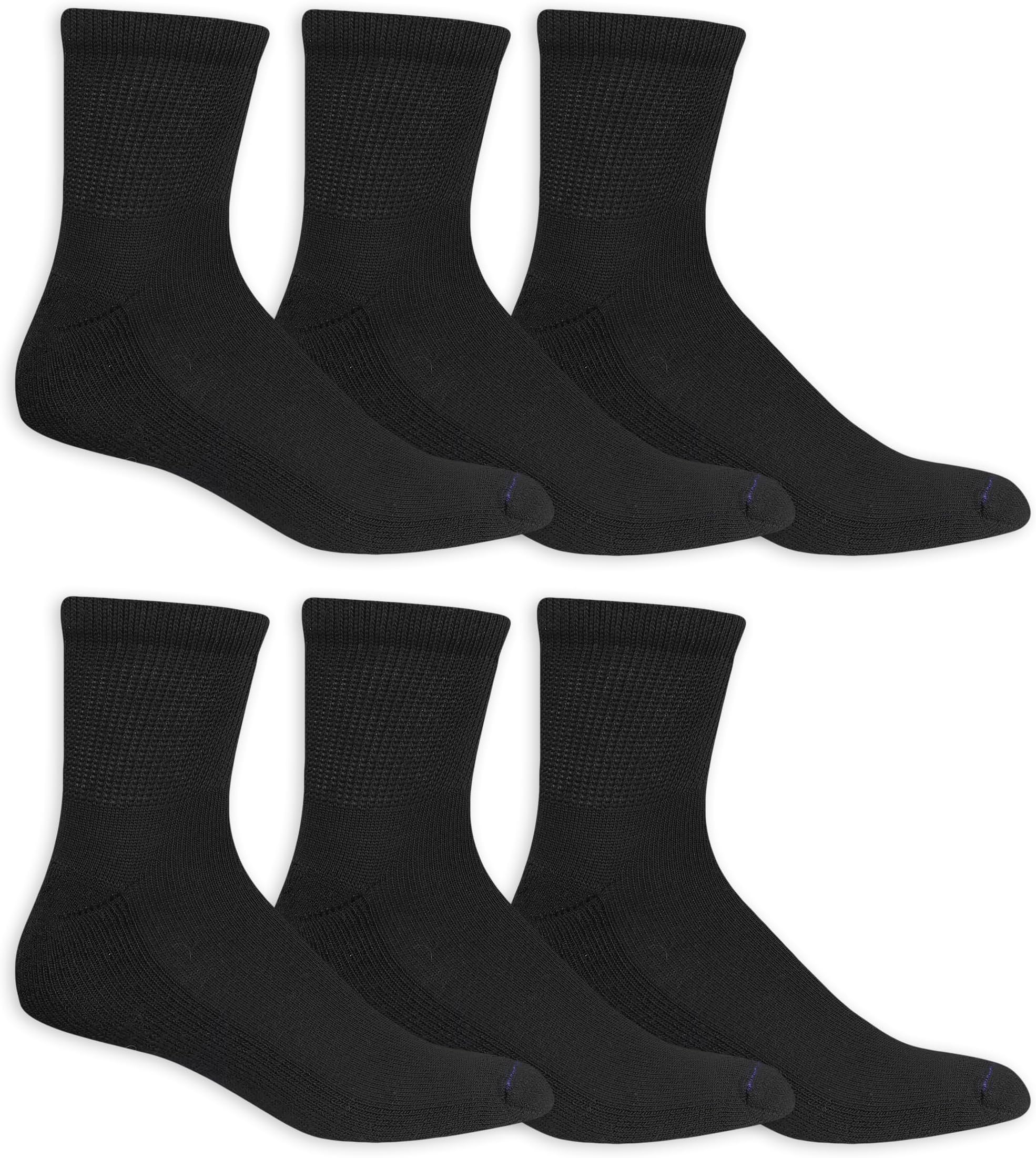 Dr. Scholl's Men's Diabetes & Circulator Socks - 4 & 6 Pair Packs - Non-binding Moisture Management Sock (pack of 6)