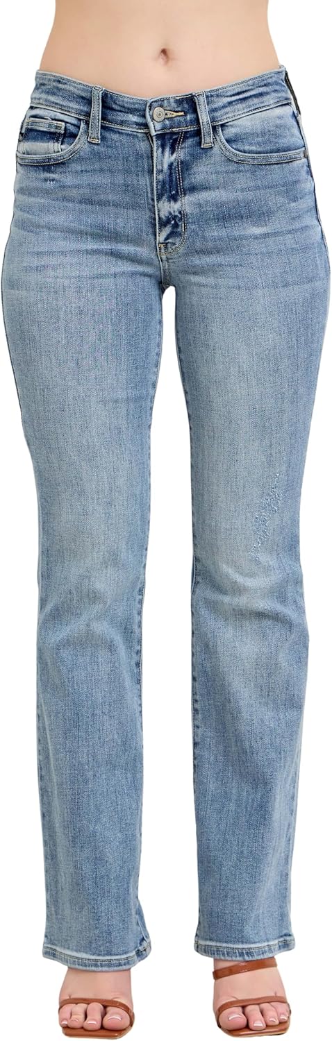 Judy Blue Women's Mid Rise Bootcut Jeans 82337