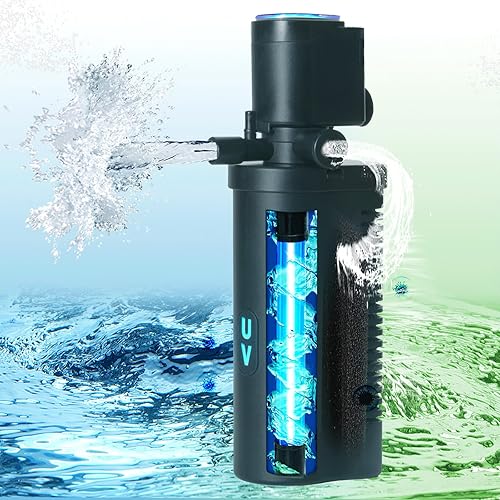 Miniatura 13 de TARARIUM 600GPH Filtro de Piscina de Sumersión en Frío Pequeño con Bomba Potente de 24V DC para Limpieza de Agua Turbia de hasta 1000 Galones