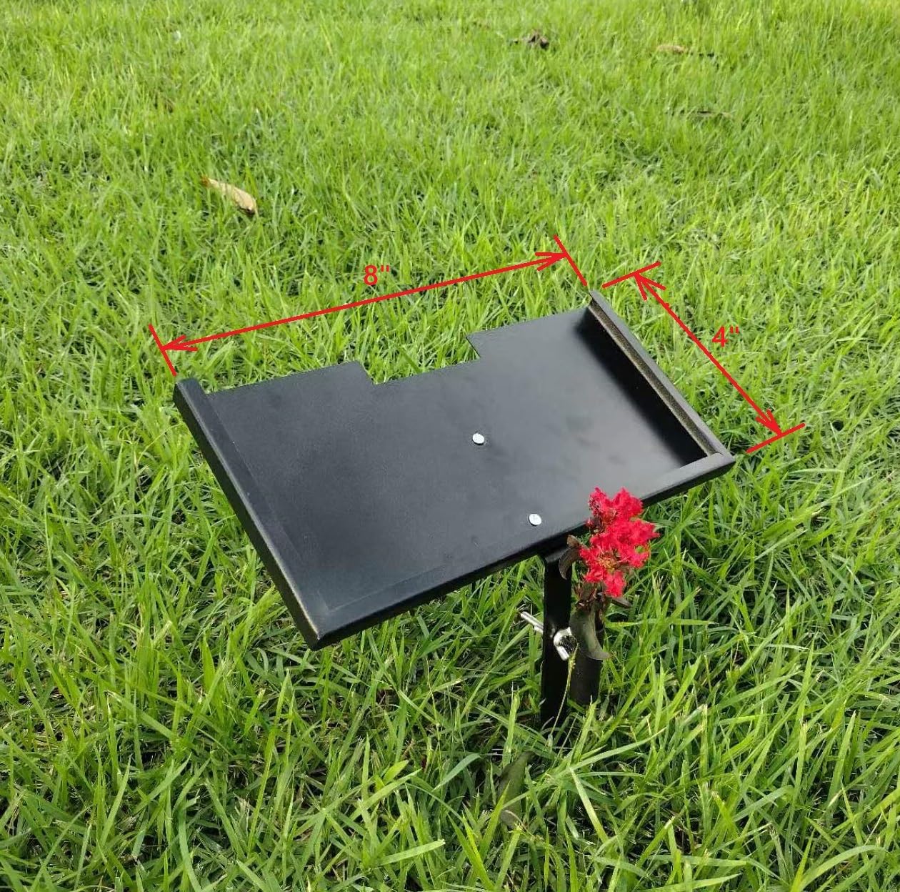 SHINCEL Pet Grave Marker,Tombstone for Cemetery for Human,Memorial Plaque Support for Dog,Cat,Gravestone,Headstone,Garden Memorial Stone Stand (for 8"