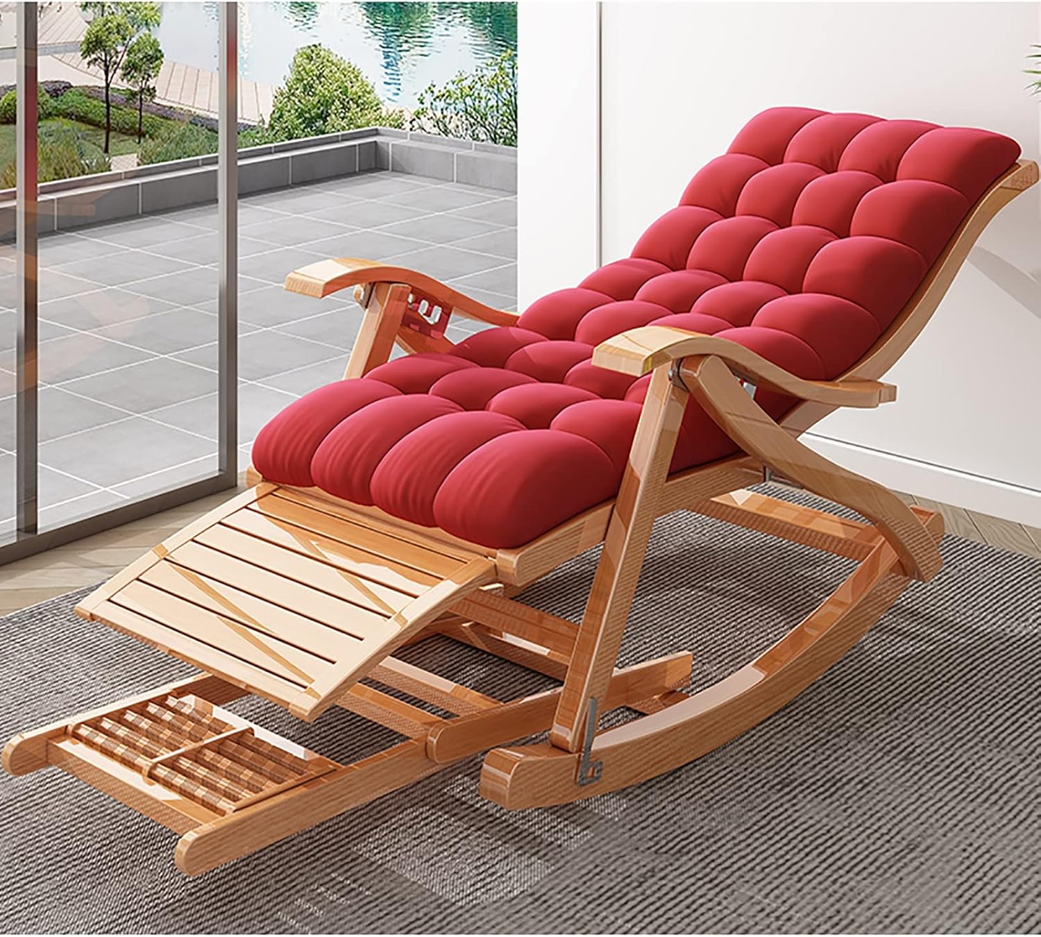 Oversized Rocking Chair, Outdoor Patio Rocking Chair, No