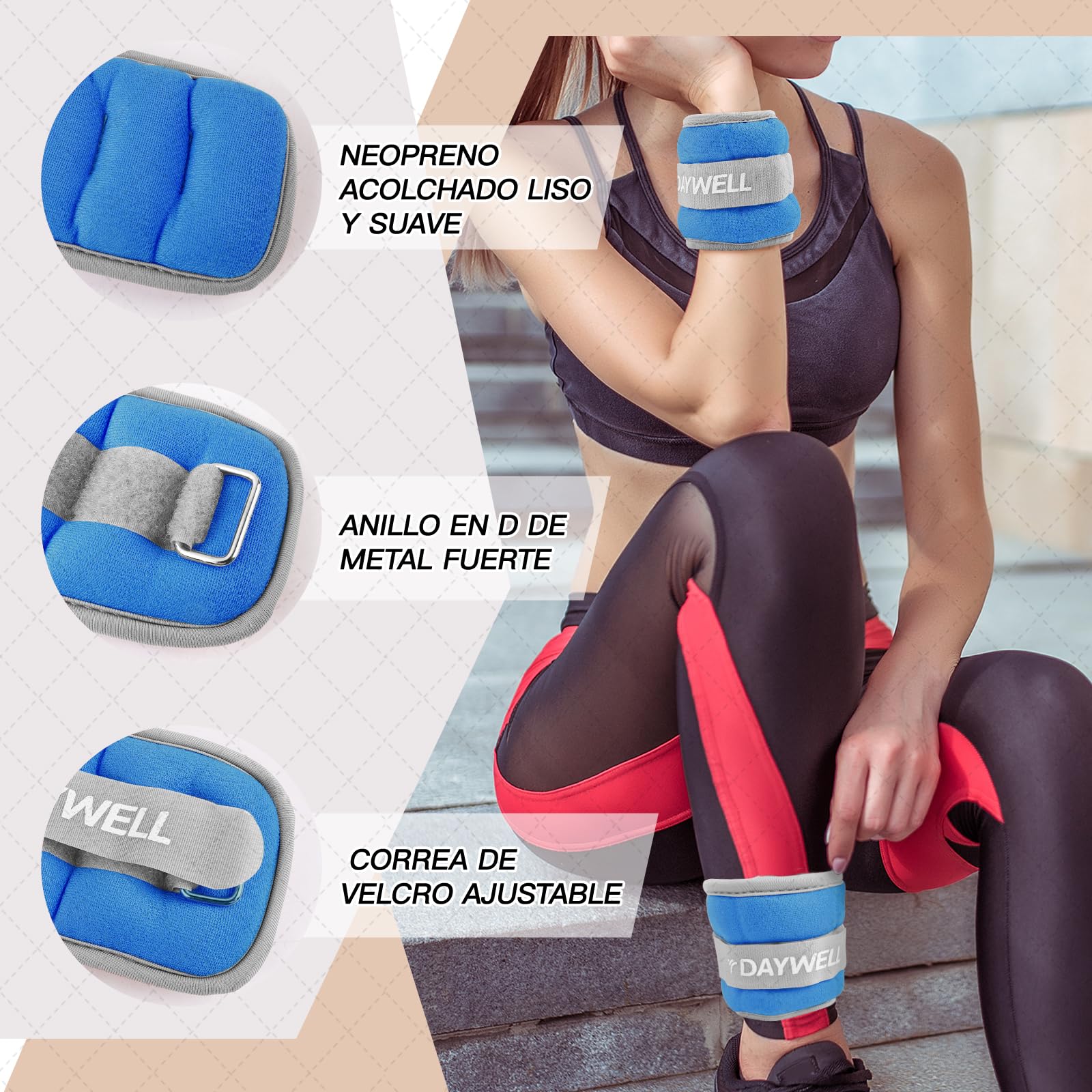 Piernas Polainas Para Tobillos Kg Pesas De Tobillo Pack] Pemium