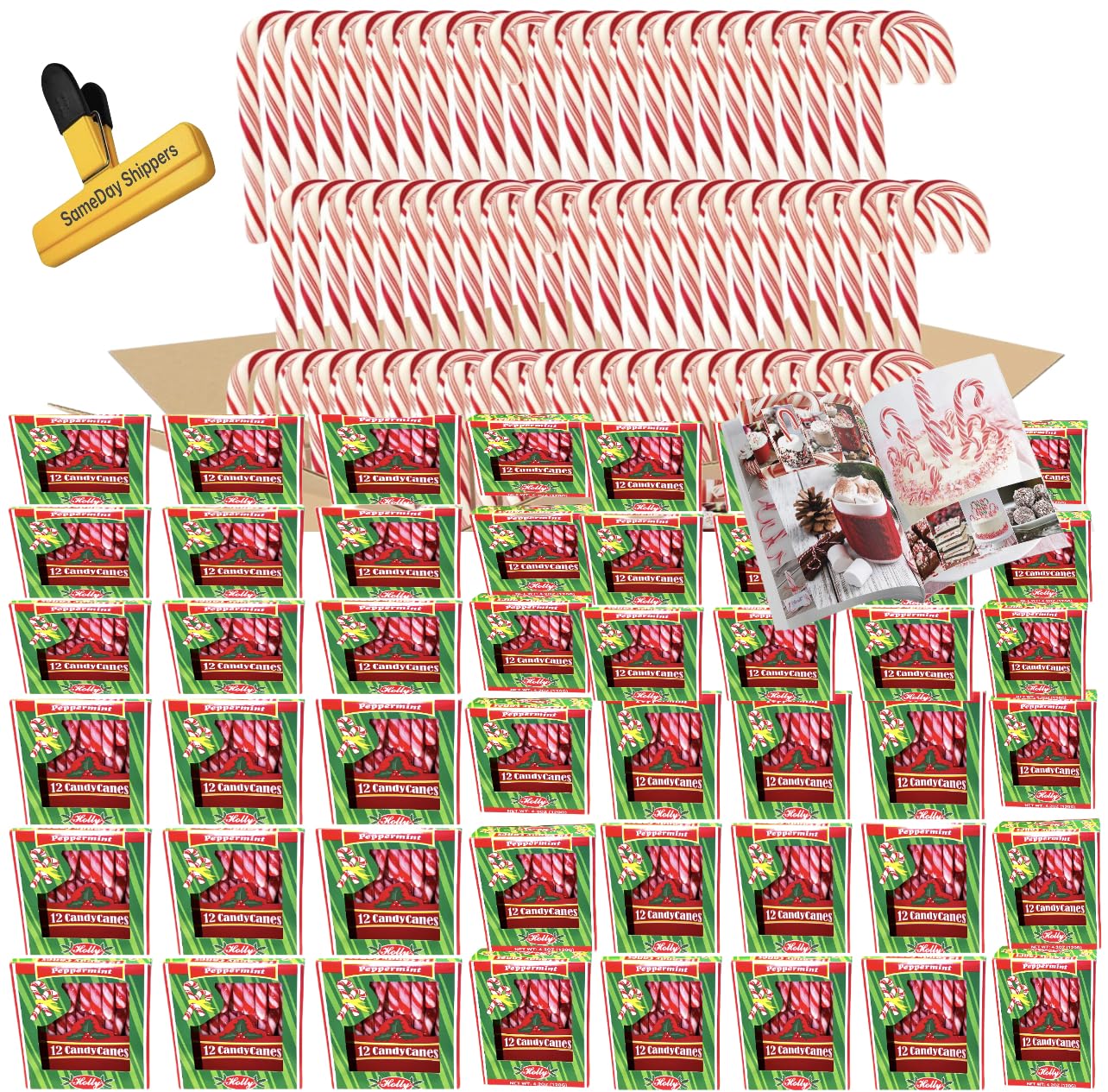 CANDY CANES (36 PACK CANDY CANES) Peppermint Flavored