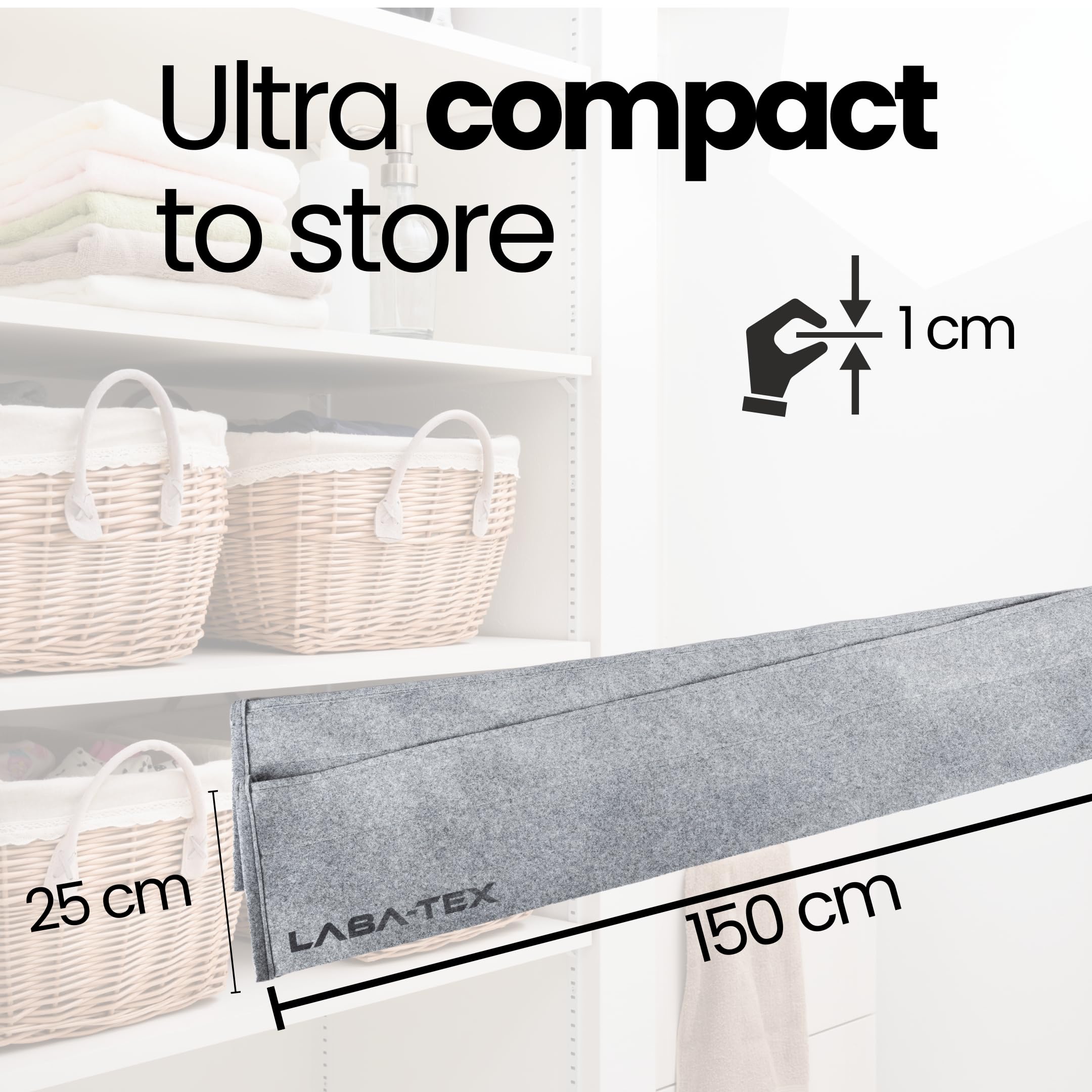 Barrière Anti-Inondation Absorbante, 2x25L, Noire, Jetable | Activée par l'eau, protection immédiate, sans sable, jetable, robuste, absorbe jusqu'à 25 litres, poignées