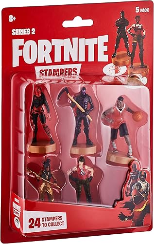 Miniatura 1 de Fortnite - Juguetes auténticos con sello, paquete de 5 ampollas - Personajes populares de Fornite Battle Royale - Colección Serie 2 para niños y