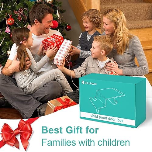 Miniatura 8 de Cerradura superior de puerta a prueba de niños, cerradura de puerta superior BILLROAD para seguridad de los niños, hecha de metal duradero,