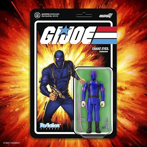Miniatura 5 de Super7 G.I. Joe Snake Eyes (RAH) 3.75 in Figura de reacción