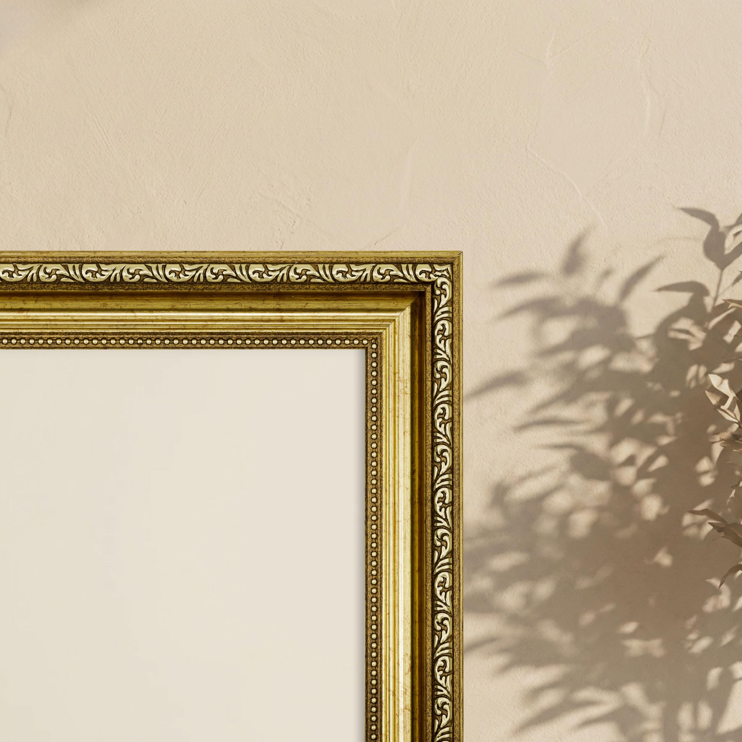 Bilderrahmen NOVA 50x70 cm Antik Gold – Barock Vintage Rahmen Antik Look – Fotorahmen für Fotos, Urkunden & Kunstwerke –Elegant & Dekorativ für Wohnzimmer, Büro, Galerie & Geschenkidee
