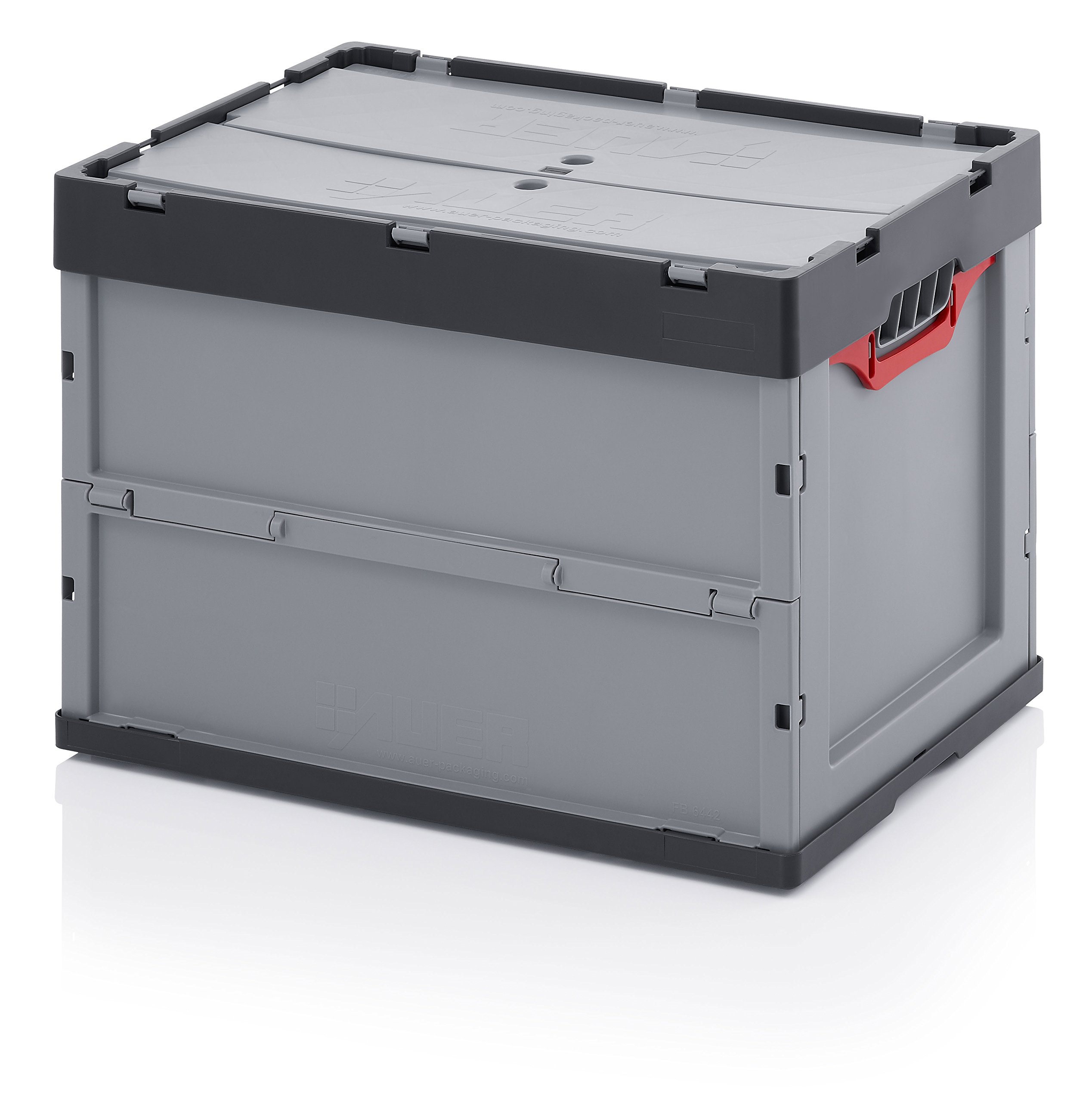 Auer Packaging 5x Profi-Faltbox 60 x 40 x 42 mit Deckel inkl. gratis Zollstock 5er Set