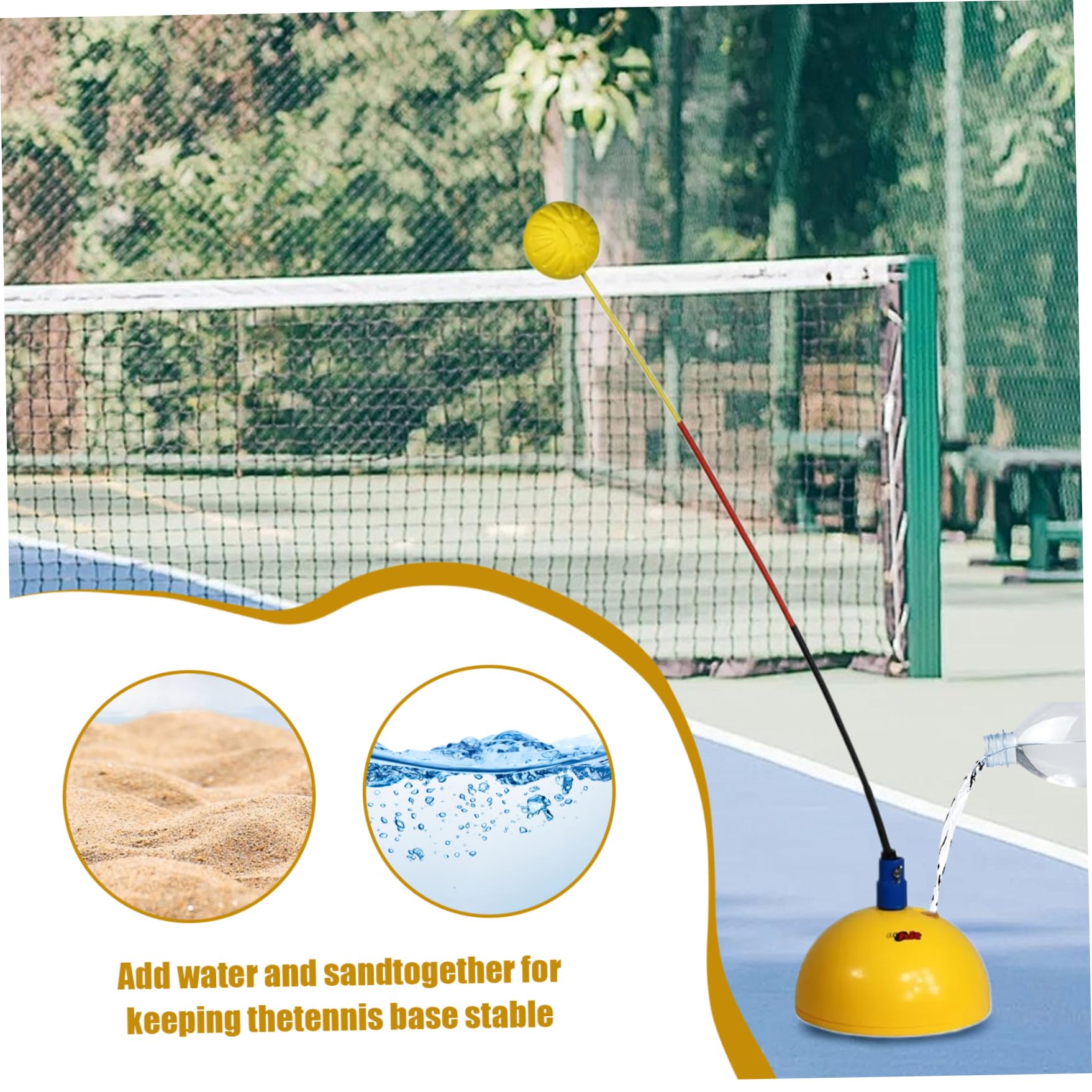 Allenatore di tennis per bambini Dispositivo per esercitarsi da solo nel tennis 27 Attrezzature per l'allenamento Aiuto per l'allenamento Esercizi per esercitarsi Corretta postura del corpo per