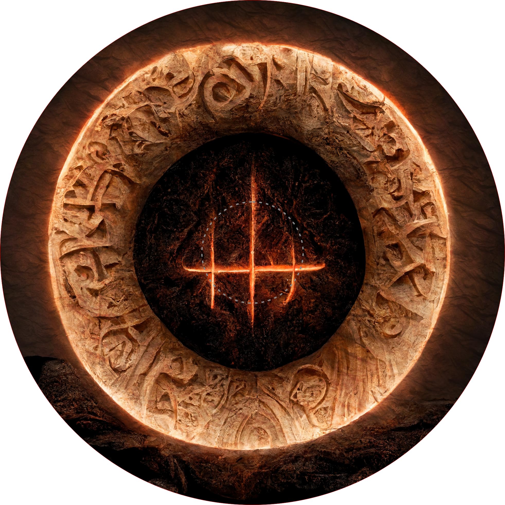 Generic Age of Sigmar Neoprene Objective Markers - Summon Circle