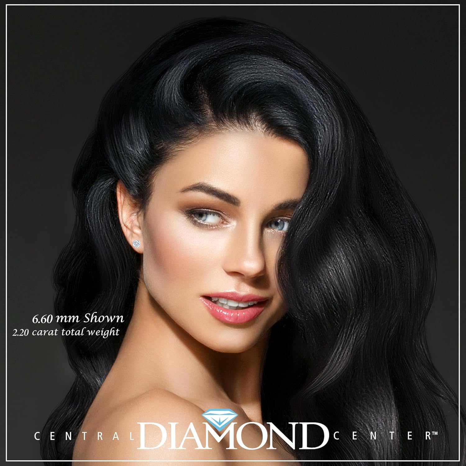 .20ct-4.00ct CVD Lab Grown Diamond Stud Earrings E-F VS2-SI1-14 Karat-Threaded or Friction Round & Princess