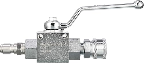 Vista 2 de RIDGE WASHER High Pressure Ball Valve Kit for Power Washer Hose, 3/8” Quick Disconnect, 4500 PSI