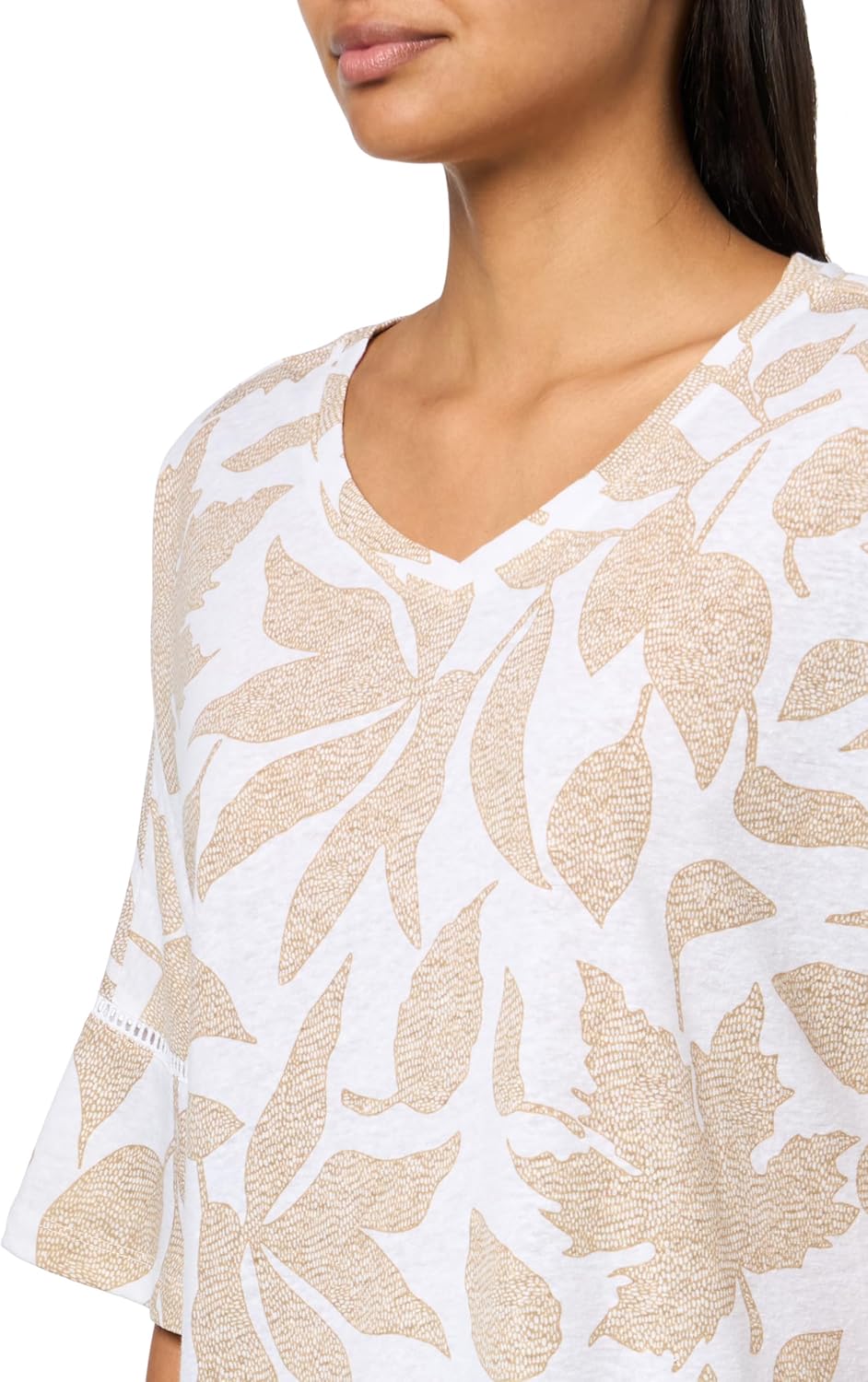 Ali Miles Women's Knit Popover Tunic Scoop Neck Short Sleeves - Image 3