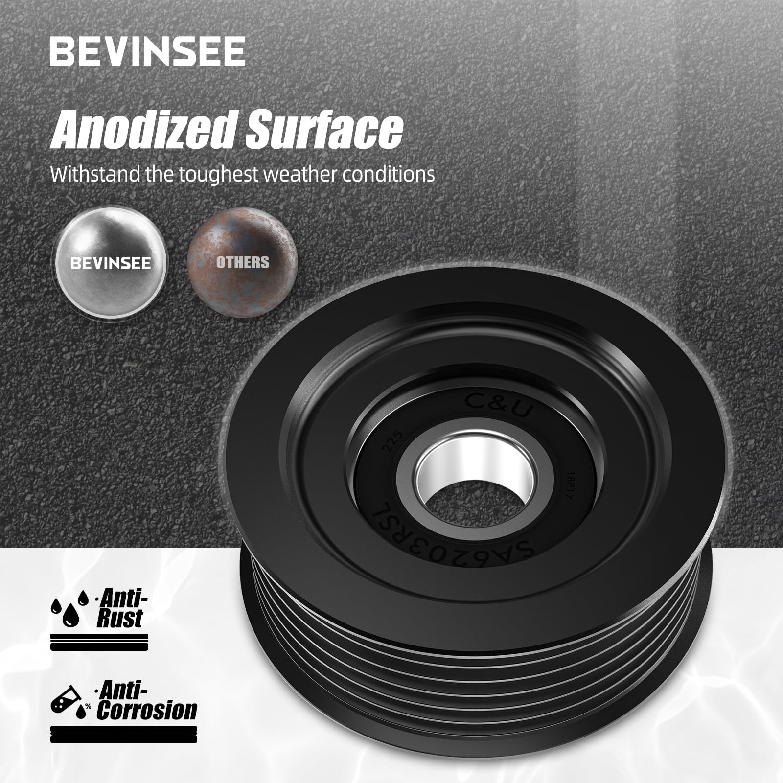 Amazon.com: Bevinsee LS Belt Tensioner Pulley & M12×1.5