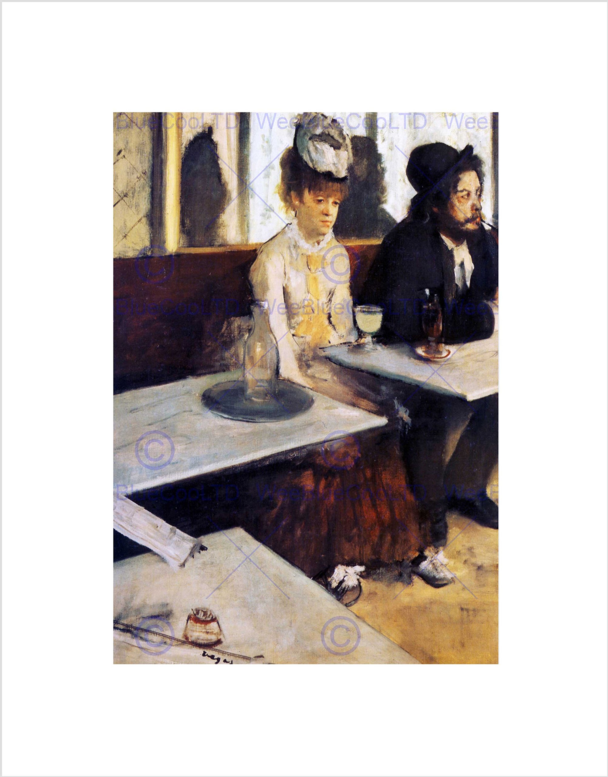 Wee Blue Coo Edgar Degas The Absinthe Drinker 1876 Old Master Wall Art Print
