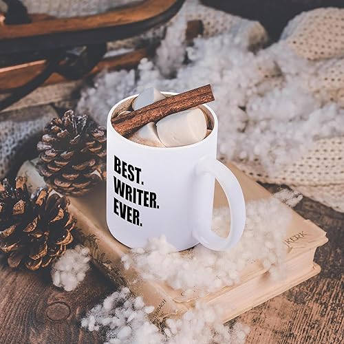 Miniatura 5 de 3dRose mug_179780_2 Best Writer Ever Fun Job Pride Gift for Worlds Greatest Writer Worker - Taza de cerámica, 15 onzas
