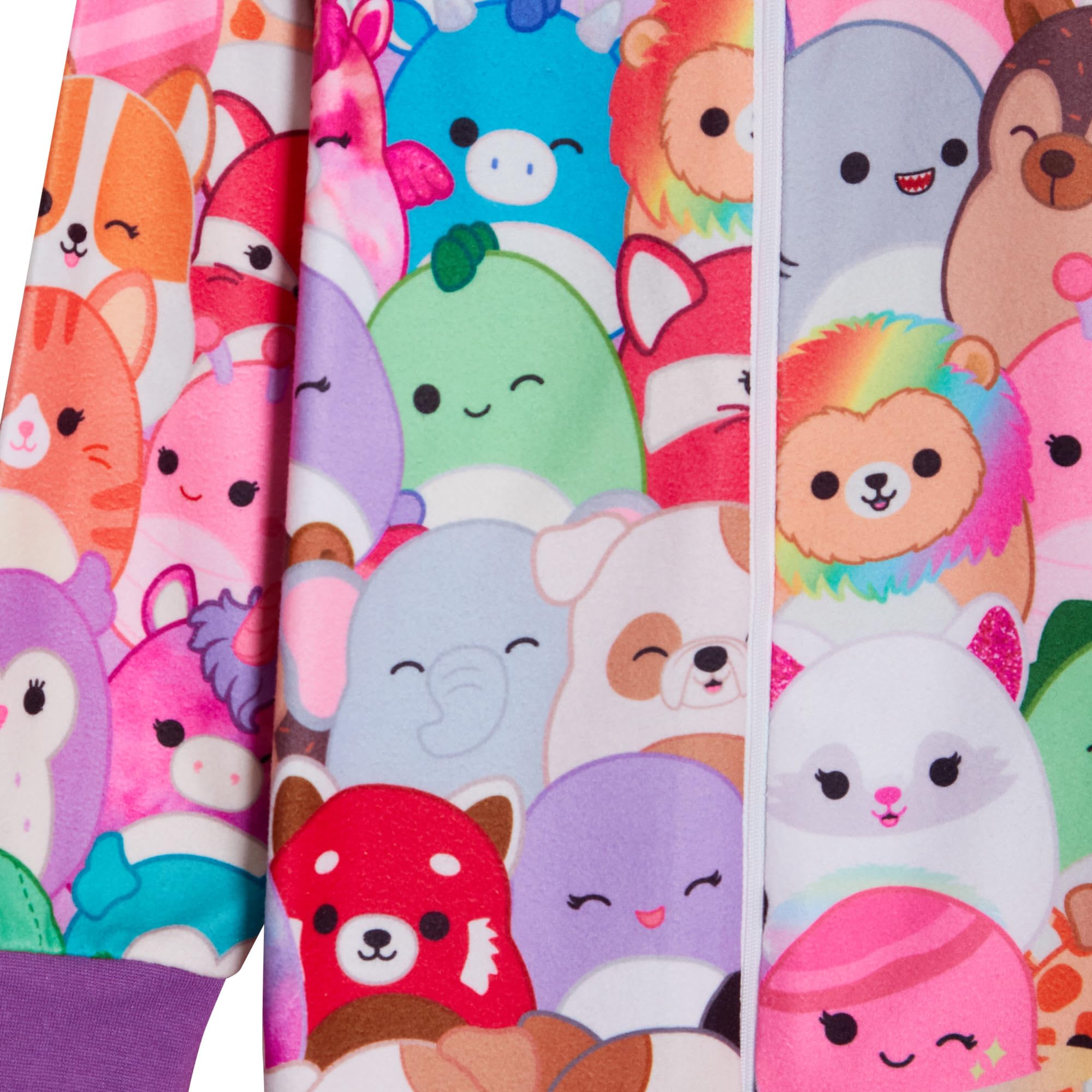Squishmallows Mädchen Onesie Warm Fleece All In One Squish Squad Pyjamas Kinder Fleece Pjs Loungewear