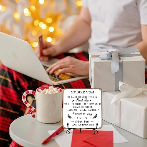 Miniatura 21 de Regalos de graduación para ella, decoración de escritorio inspiradora placa de madera con soporte, regalo de felicitaciones para graduados