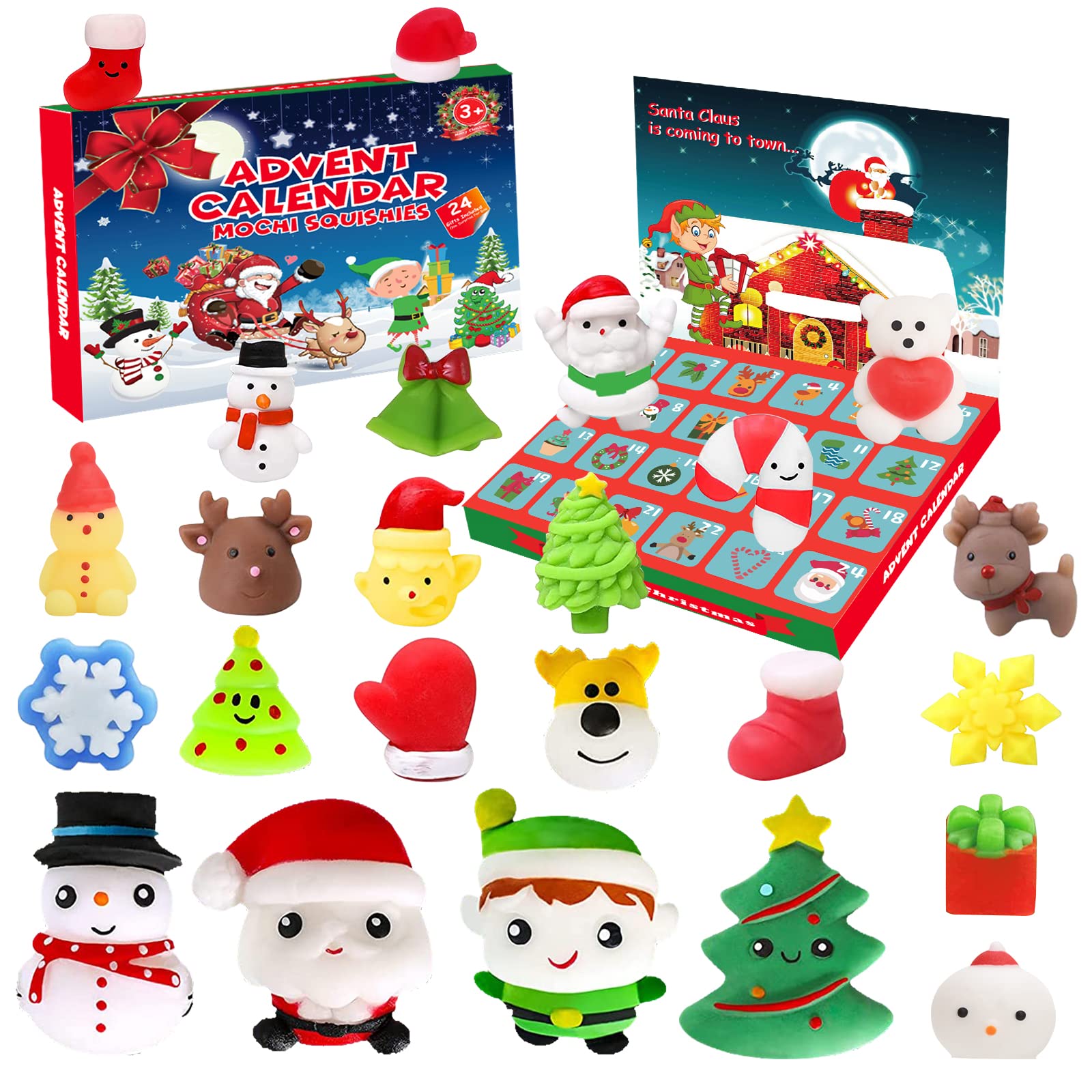 Amazon.com: RekTak Advent Calendar 2022 Christmas Countdown Calendar for  Kids with 24Pcs Christmas Mochi Squishies Toys Xmas Gift for Boys Girls  Toddlers : Home & Kitchen