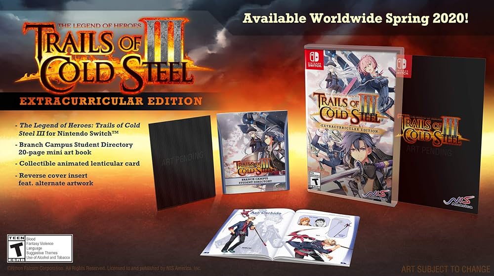 TRAILS OF COLD STEEL III - EDITION 【北米版】 Amazon.co.jp: The Legend of Heroes: Trails of Cold Steel III