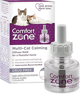 Comfort Zone 1 Refill Cat Calming Diffuser Refill (30 Day Supply) for a Peaceful Home | Veterinarian Recommend | |De-Stress Your Cat and Reduce Spraying, Scratching, & Other Problematic Behaviors