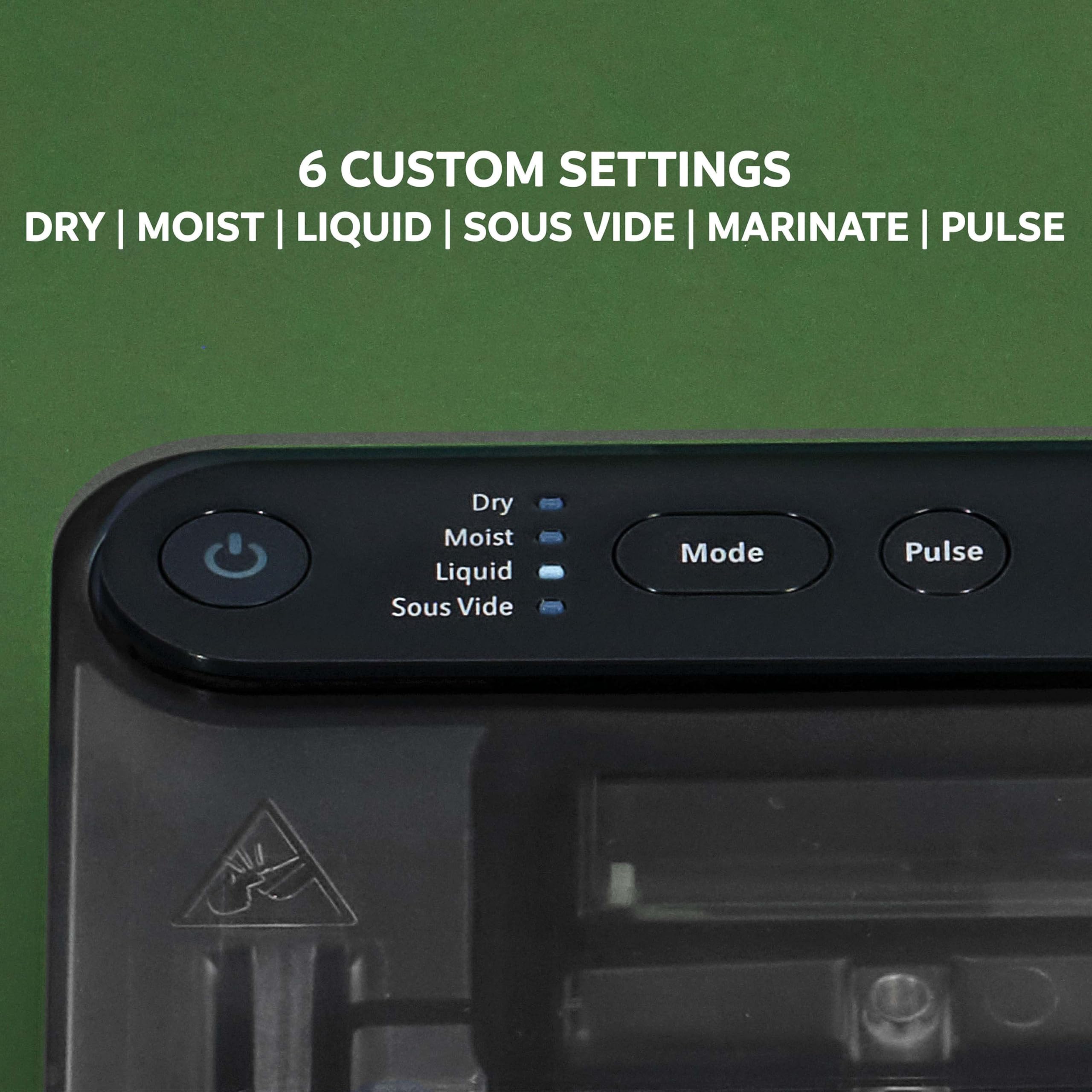 FoodSaver Zgrzewarka Elite All-In-One Liquid - świeża żywność do 5x dłuższa - płynne uszczelnienie - z 1 rolką (28 cm x 2,43 m) i 4 x próżniowe worki uszczelniające (0,94 l i 3,78 l) [VS5910X]